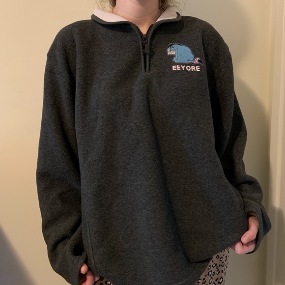 Disney Sweaters - Disney Eeyore half zip sweater!